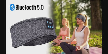 Bluetooth Sleep Headband with Wireless Earphones – Elastic Eye Mask