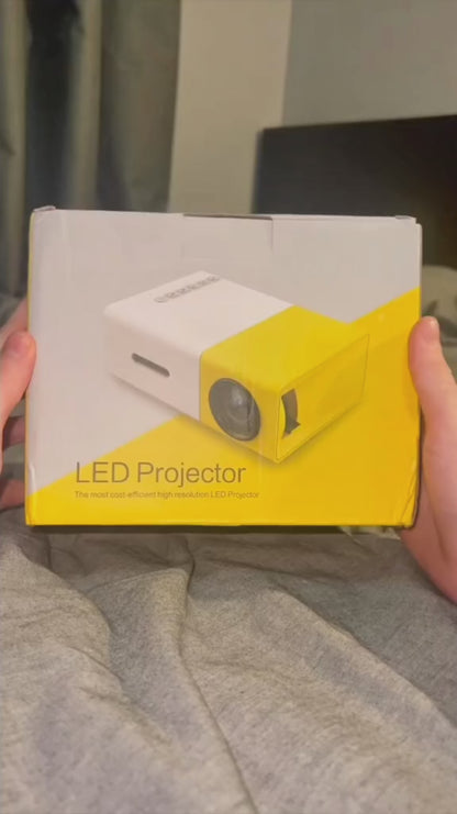 Portable HD LED Mini Projector | Smart Multimedia Player with HDMI, USB, TF and Audio Compatibility